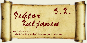 Viktor Kuljanin vizit kartica
